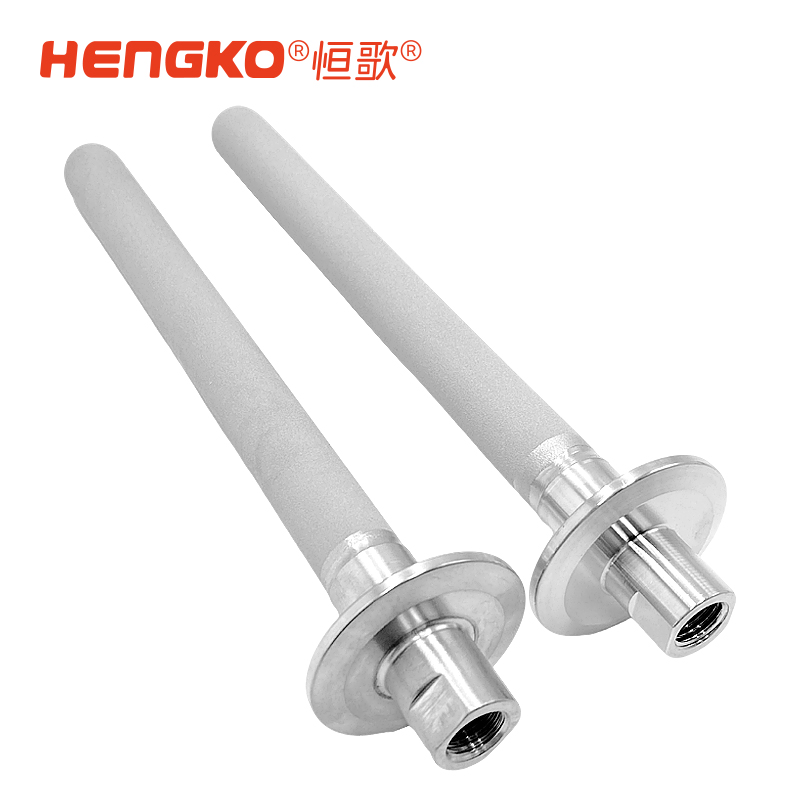 316L食品級(jí)不銹鋼粉未燒結(jié)曝氣石_啤灑釀造氣體擴(kuò)散器 內(nèi)螺紋連接