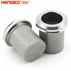 高精度食品級微孔燒結(jié)不銹鋼過濾筒